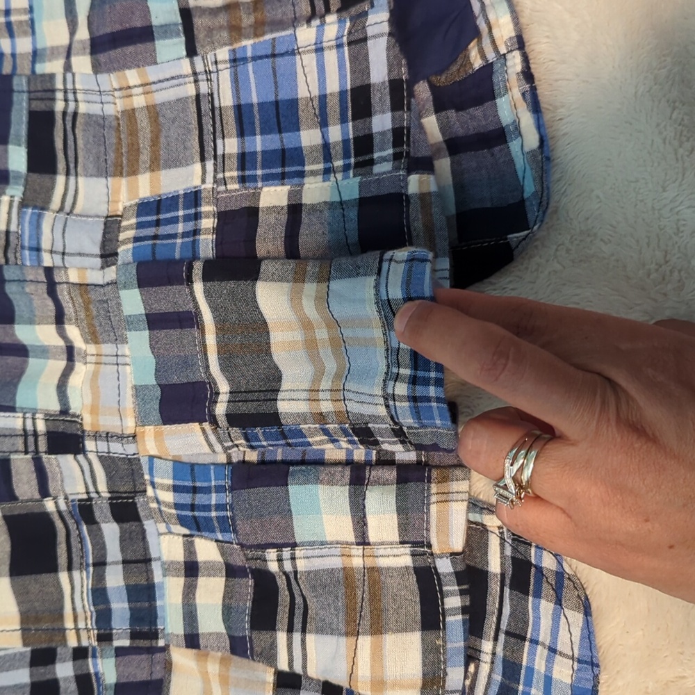 **Ann Taylor Loft Madras Patchwork Jacket Size 6 - image 5